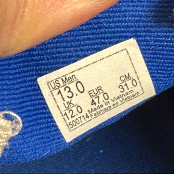 Vans Blue Checkered Slip-On Sneakers Men 10 - Picture 8 of 8